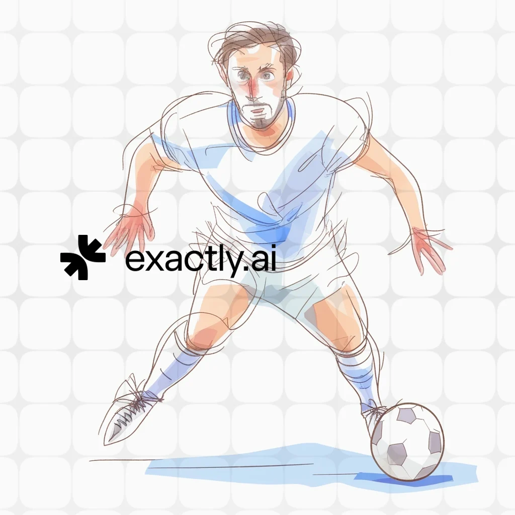 Cartoon football player created with Fingertip on phone by Aleksandr Potolitsyn