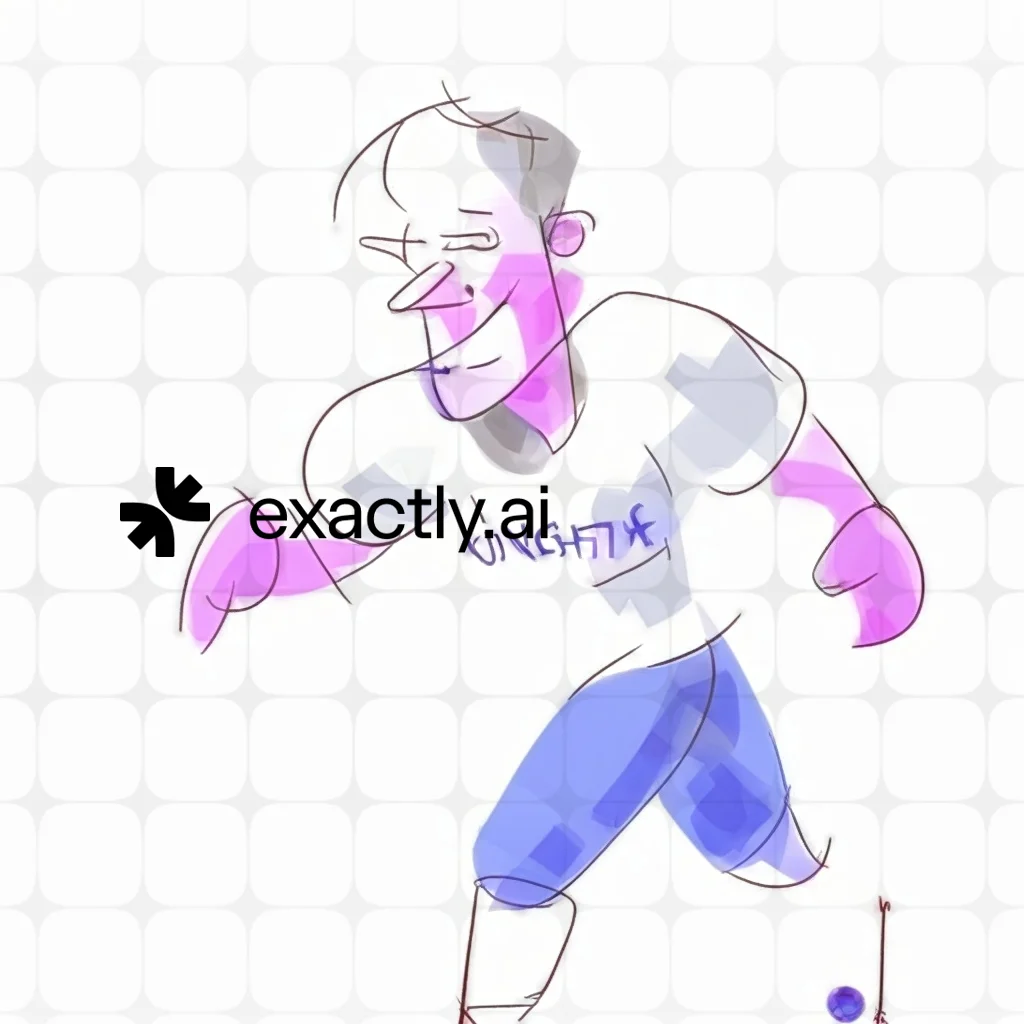 Cartoon football player created with Fingertip on phone by Aleksandr Potolitsyn