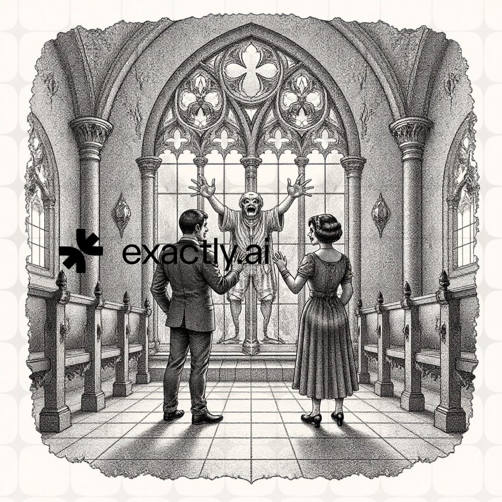 Gothic horror created with Modernist graphite by Miguel Sousa