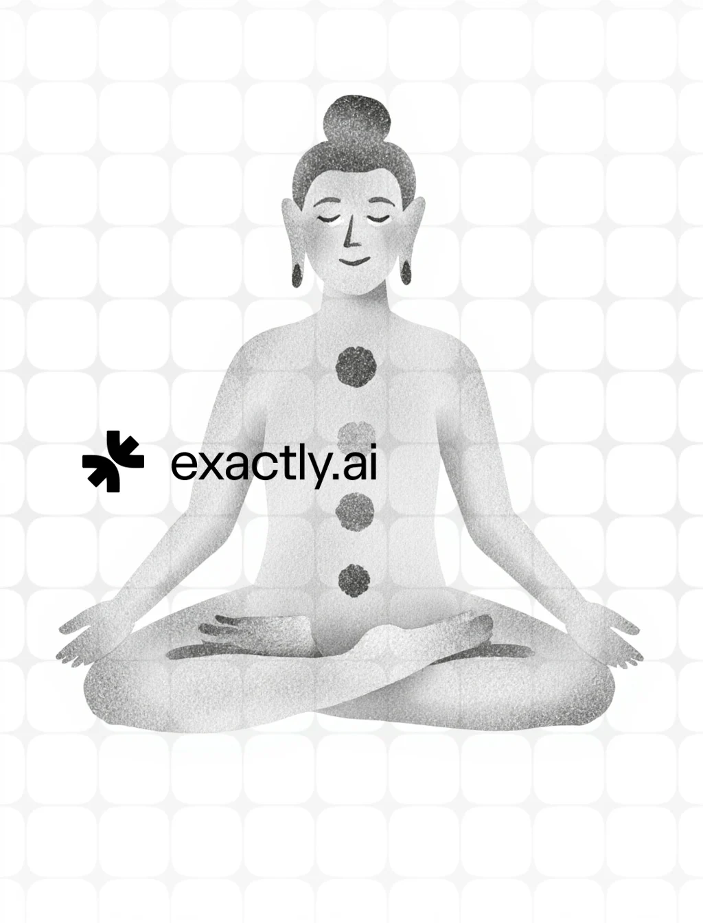 Abstract Snowman Silhouette created with Graphite creature by Liza Perelman