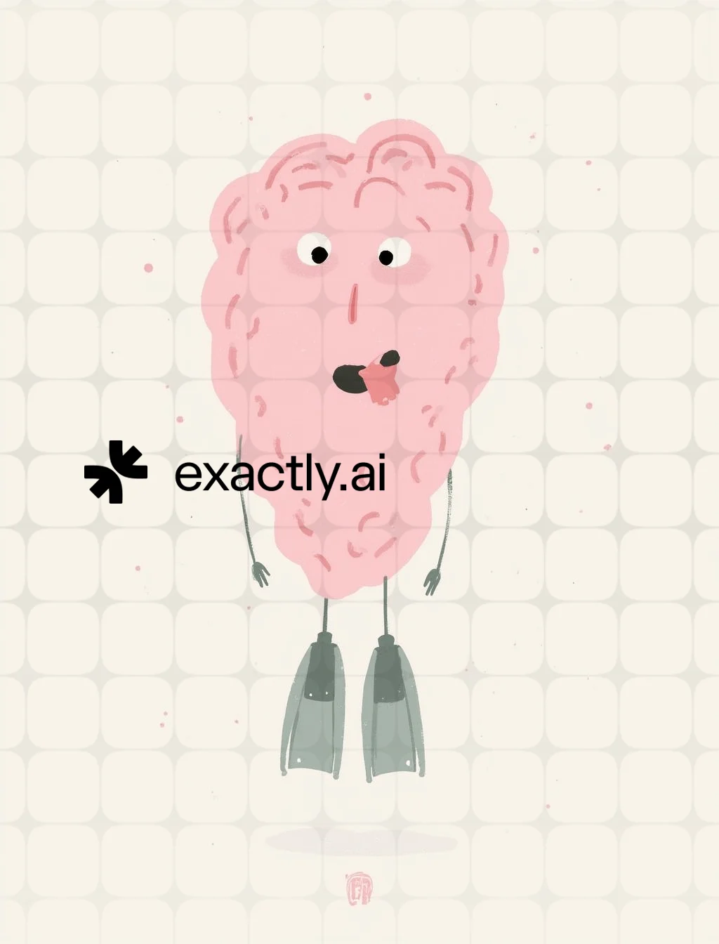 Diving Brain Creature created with Elegant Pastel by Irina Honcharyk