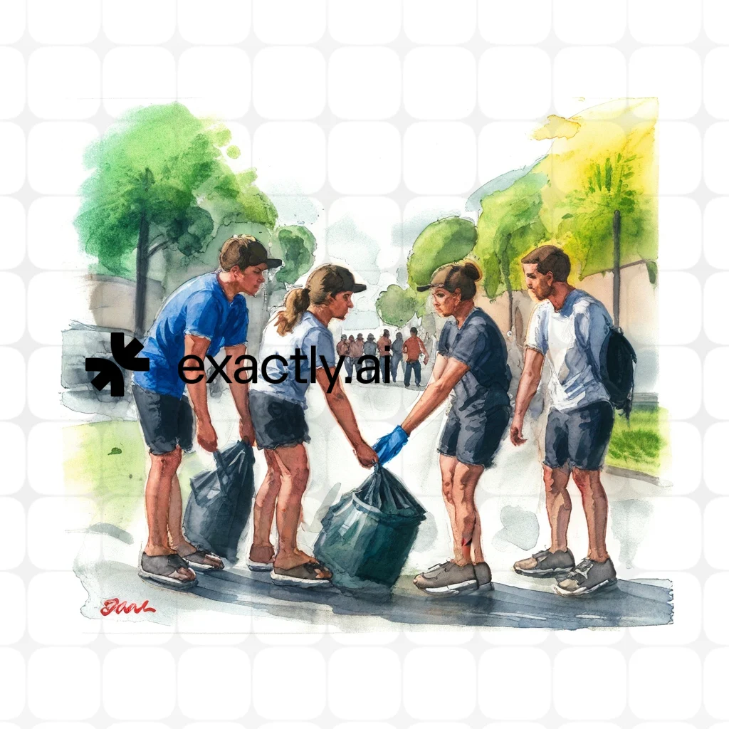 Trash pile created with Realistic watercolour by Evgenii