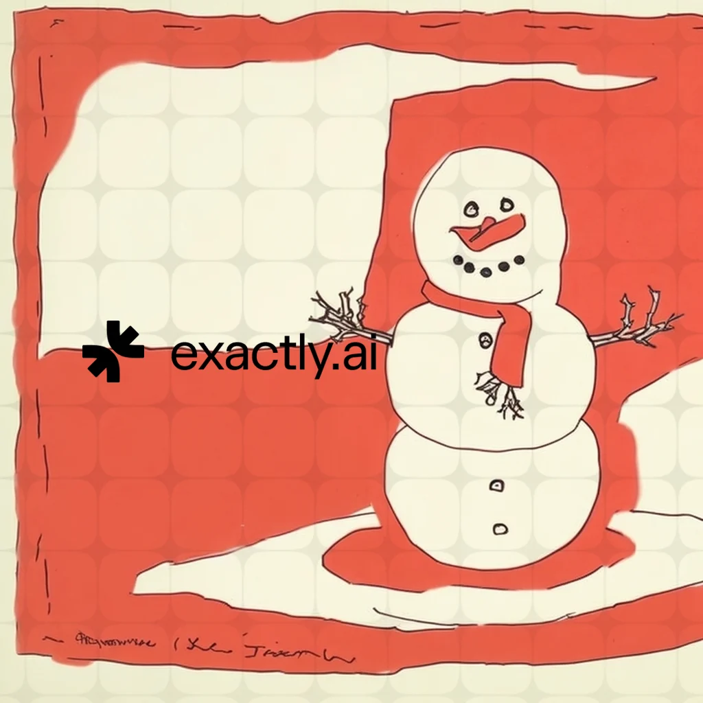 Snowman created with Orange world by Varvara Pivnyuk