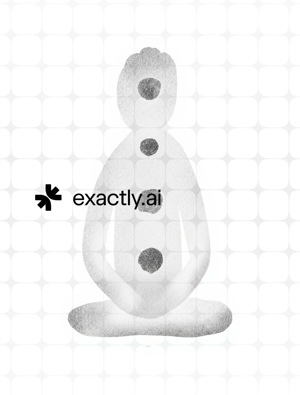 Abstract Snowman Silhouette created with Graphite creature by Liza Perelman