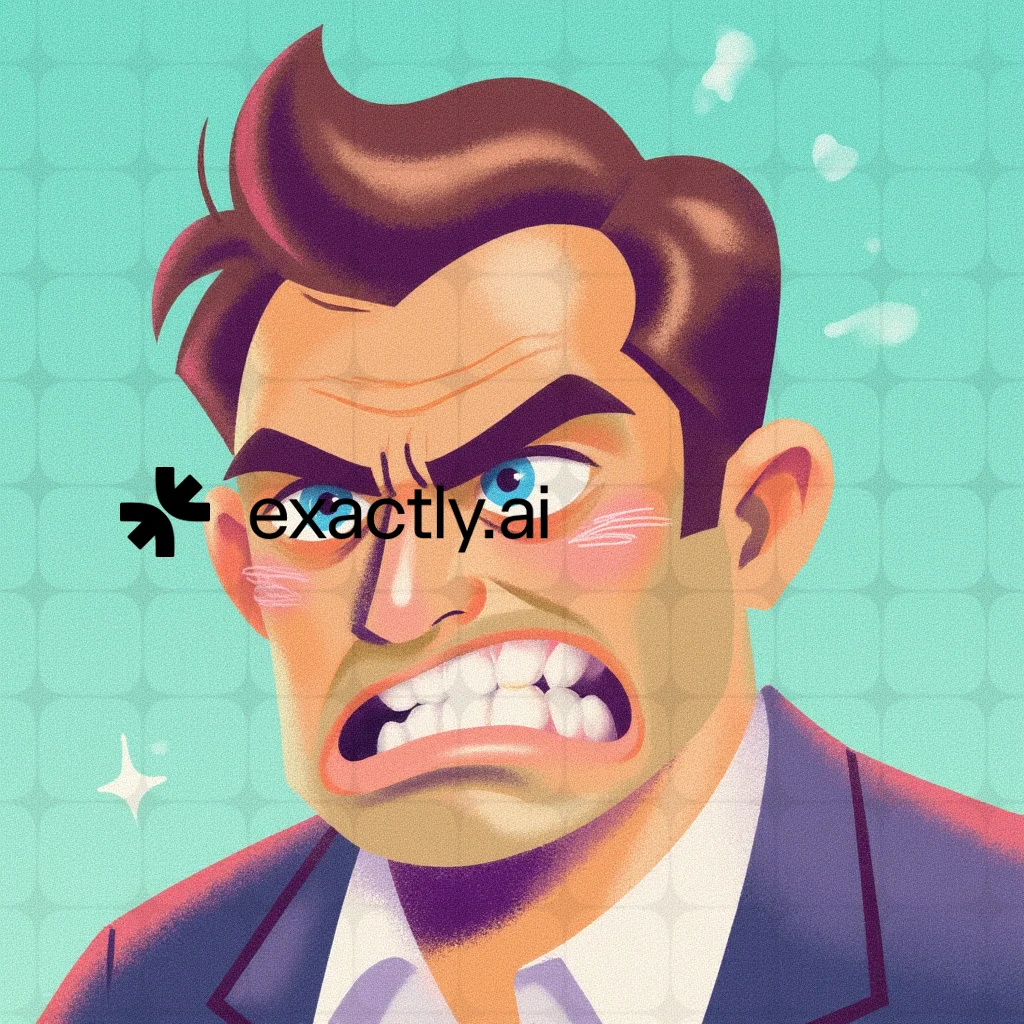 Angry Cartoon Character created with Surreal Dynamism by Olga Aleksandrova