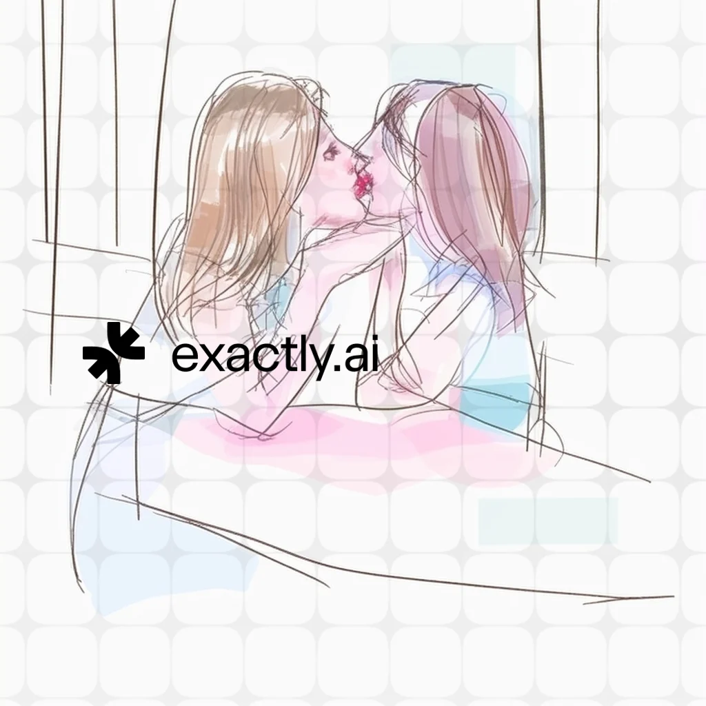 Drawing of two people kissing created with Fingertip on phone by Aleksandr Potolitsyn