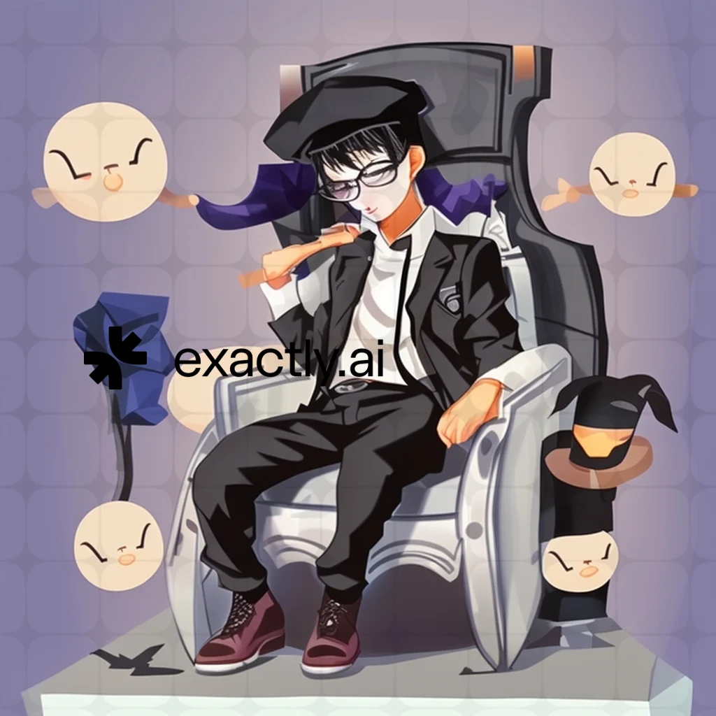 Anime guy in suit created with Fingertip on phone by Aleksandr Potolitsyn