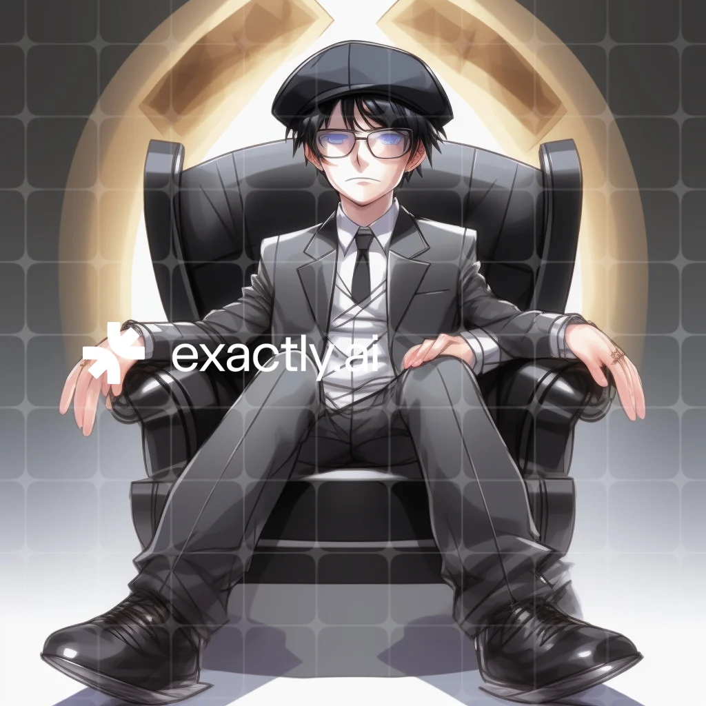 Anime guy in suit created with Fingertip on phone by Aleksandr Potolitsyn