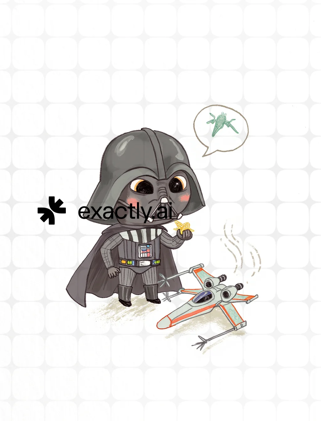 Cute Darth Vader created with Whimsical Explorations by Galina Duk