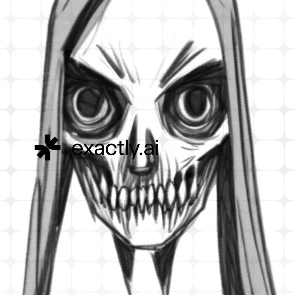 Skeleton created with Charcoal sketches by krasi