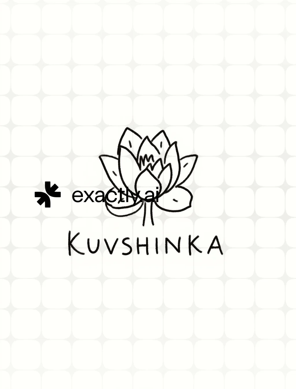 Minimalist Lotus Logo created with Ink Noir by Tatiana Savina