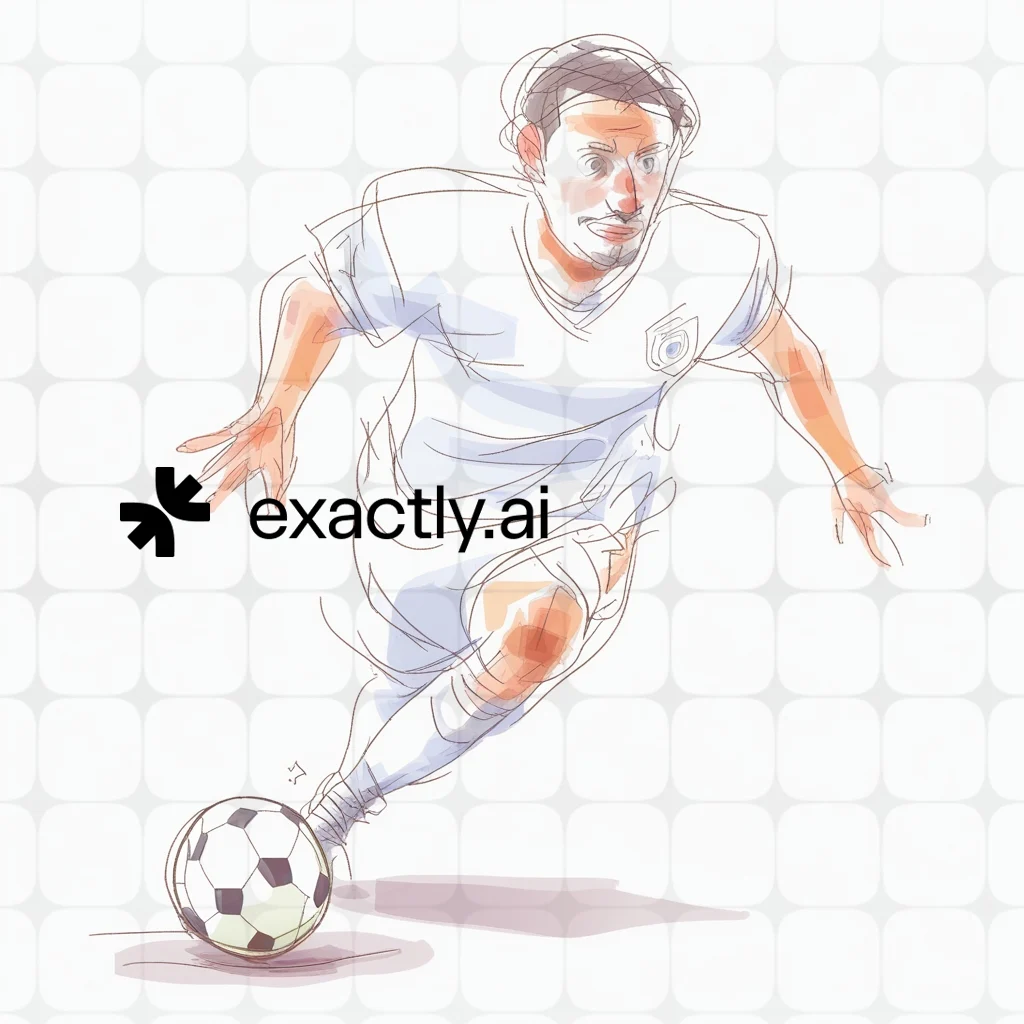 Cartoon football player created with Fingertip on phone by Aleksandr Potolitsyn