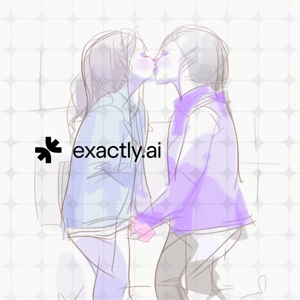 Drawing of two people kissing created with Fingertip on phone by Aleksandr Potolitsyn