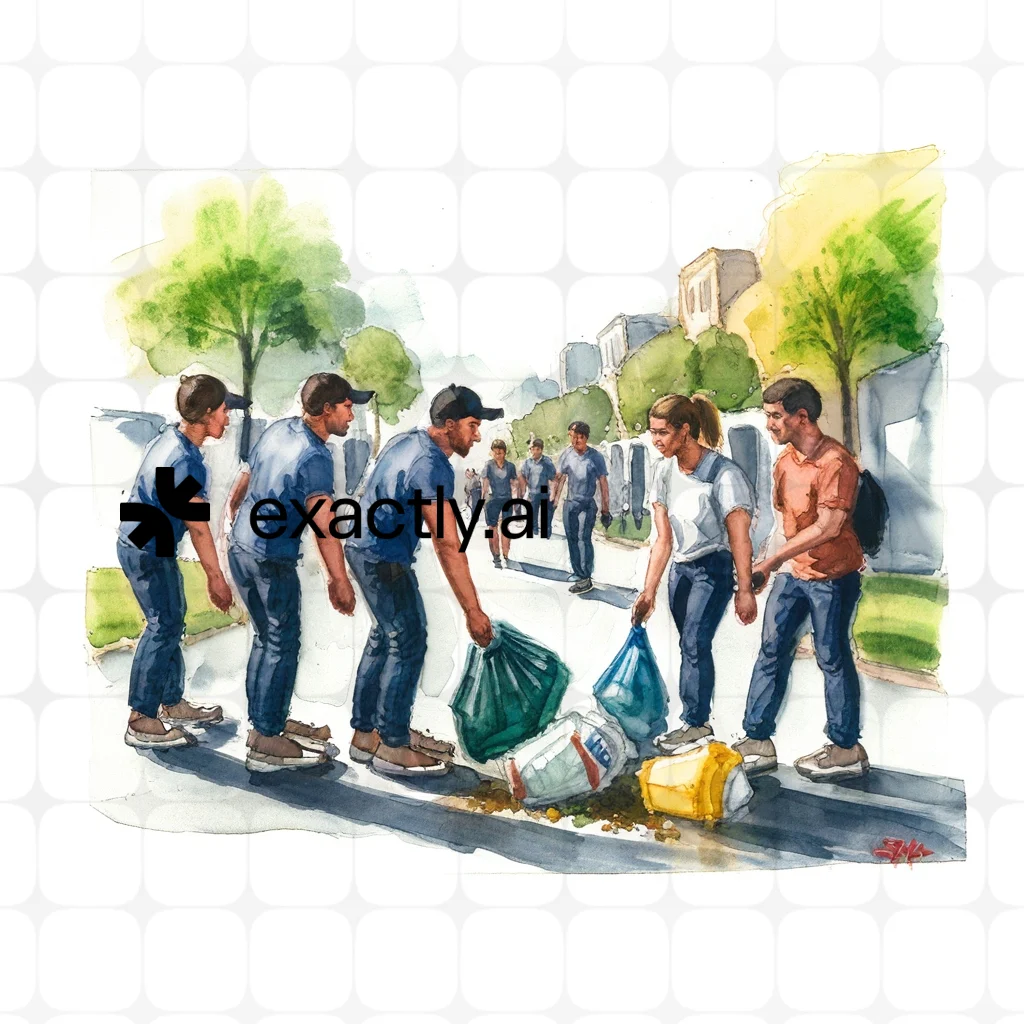 Trash pile created with Realistic watercolour by Evgenii