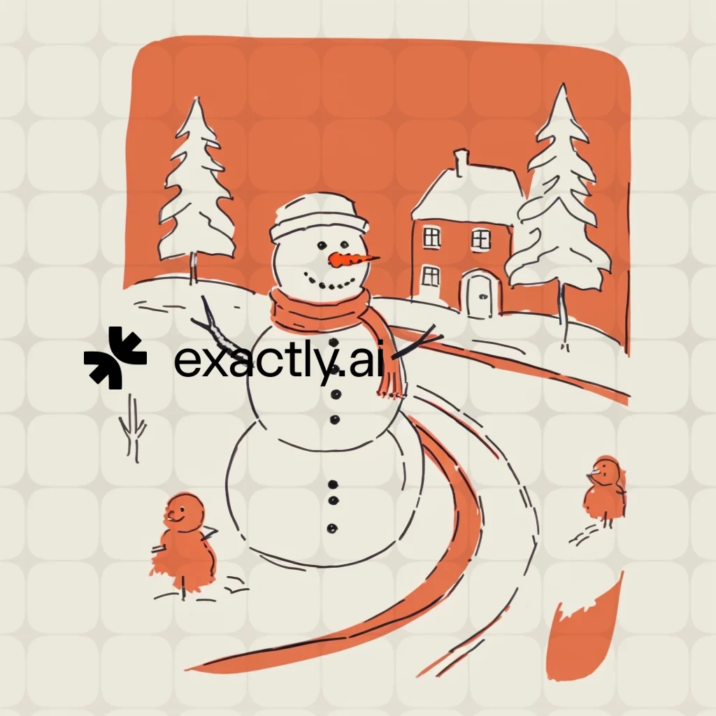 Snowman created with Orange world by Varvara Pivnyuk