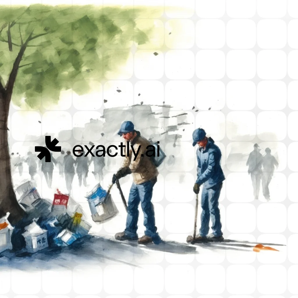 Trash pile created with Realistic watercolour by Evgenii