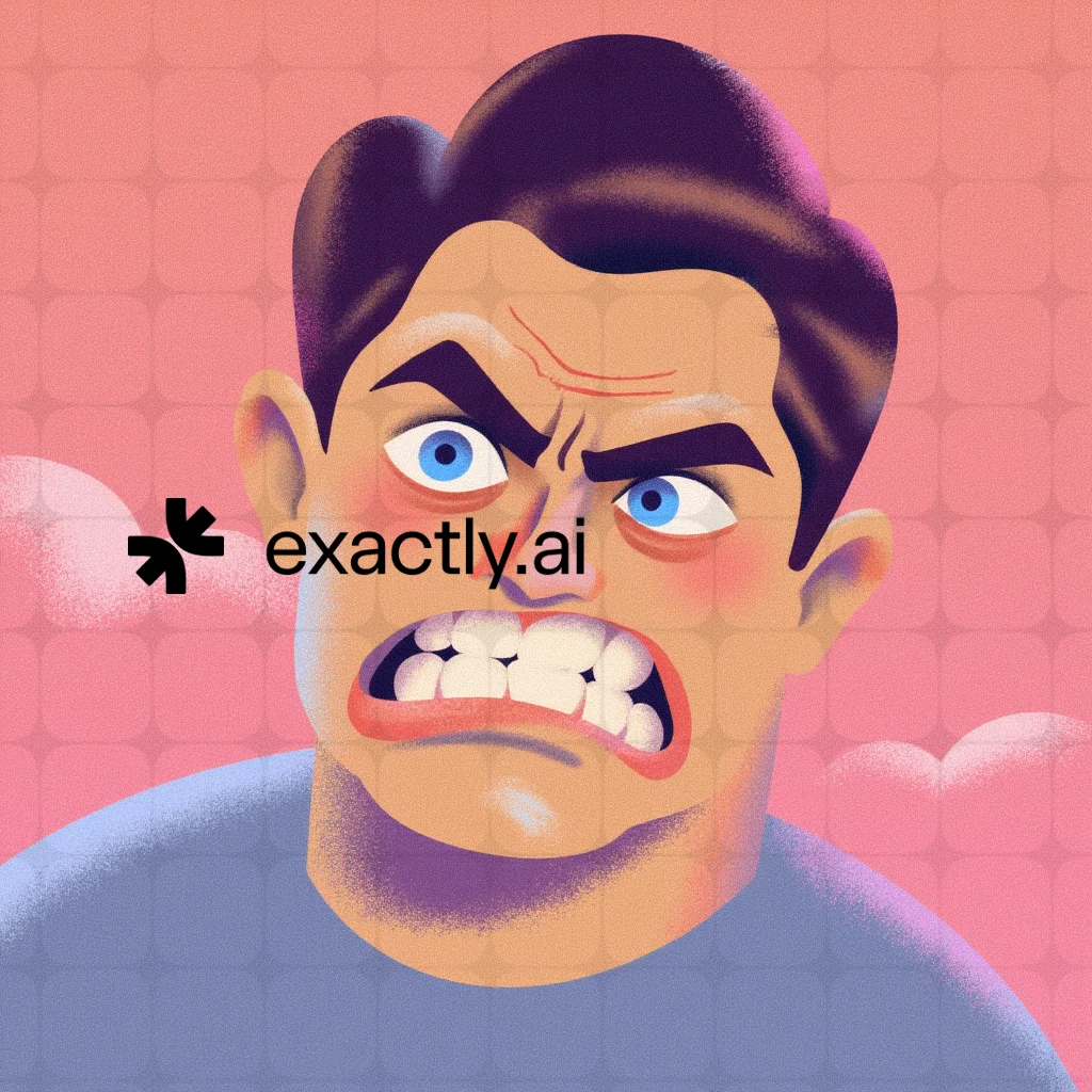 Angry Cartoon Character created with Surreal Dynamism by Olga Aleksandrova