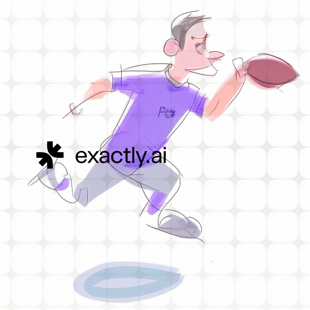 Cartoon football player created with Fingertip on phone by Aleksandr Potolitsyn