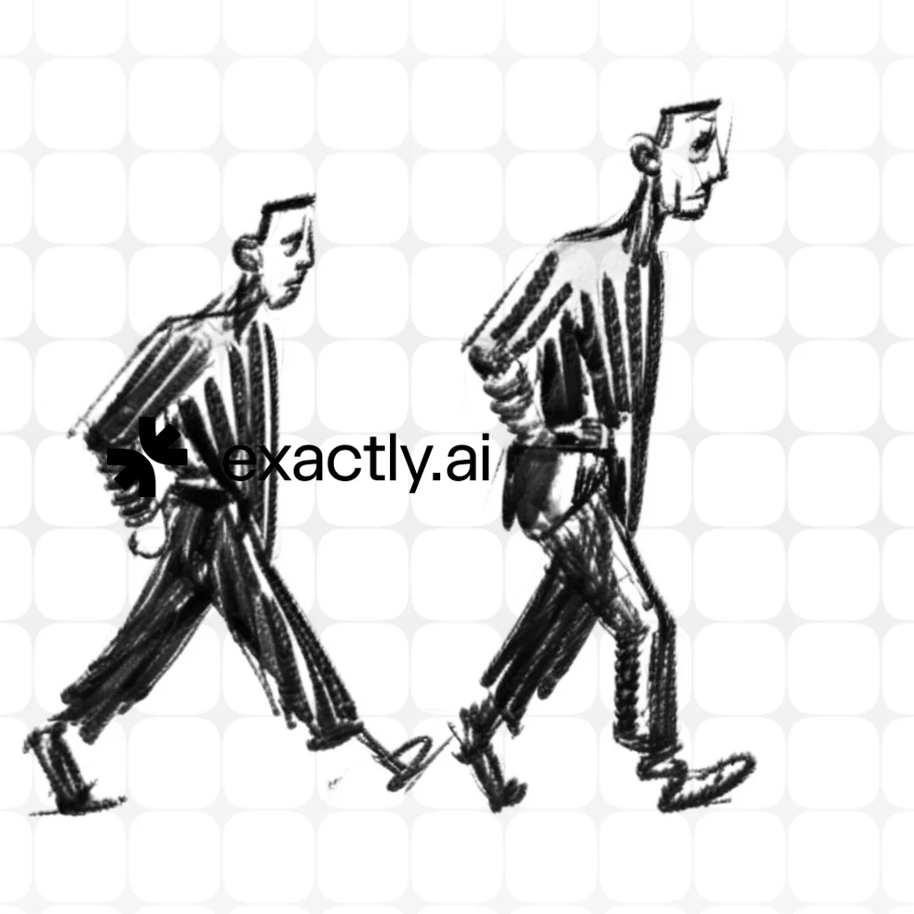 Man walking created with Charcoal sketches by krasi