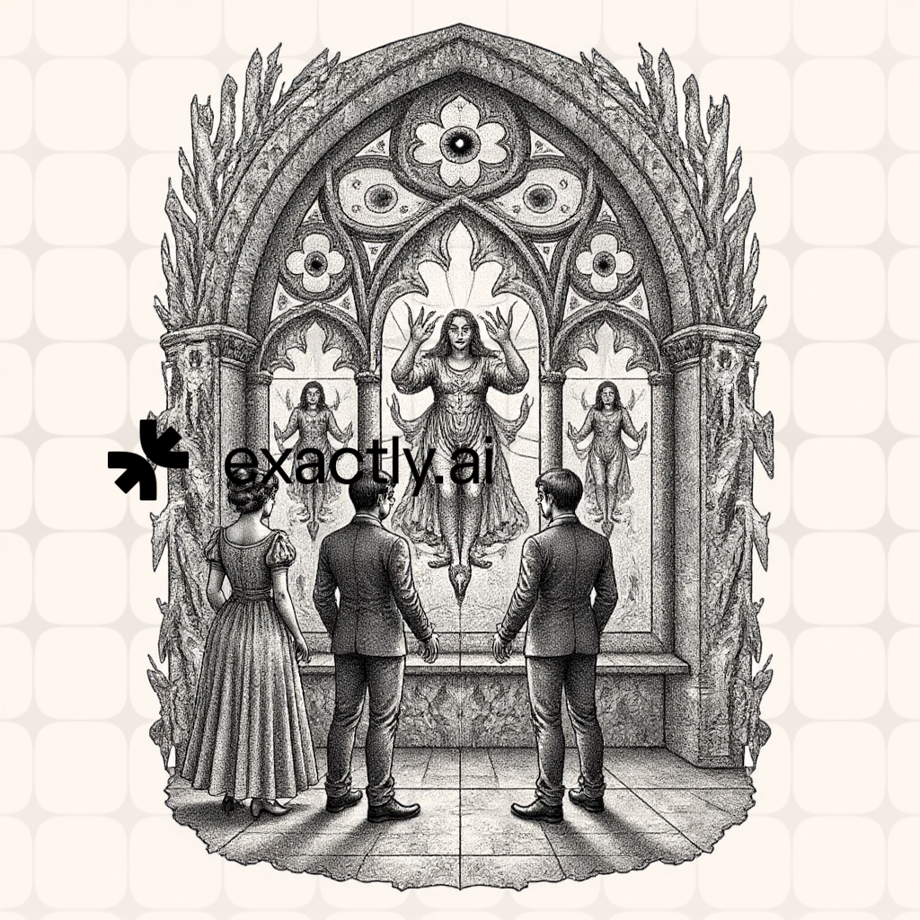 Gothic horror created with Modernist graphite by Miguel Sousa