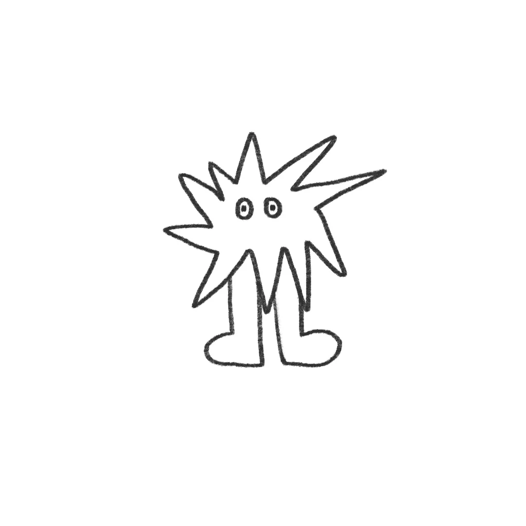 Image from the training dataset for the "Playful Line Adventures" model