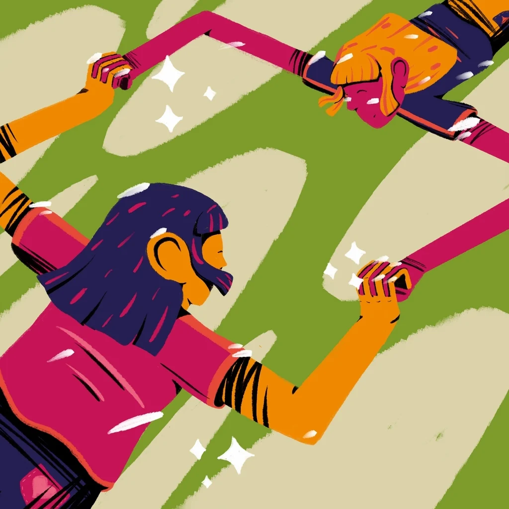 Image from the training dataset for the "Playful Adventures" model