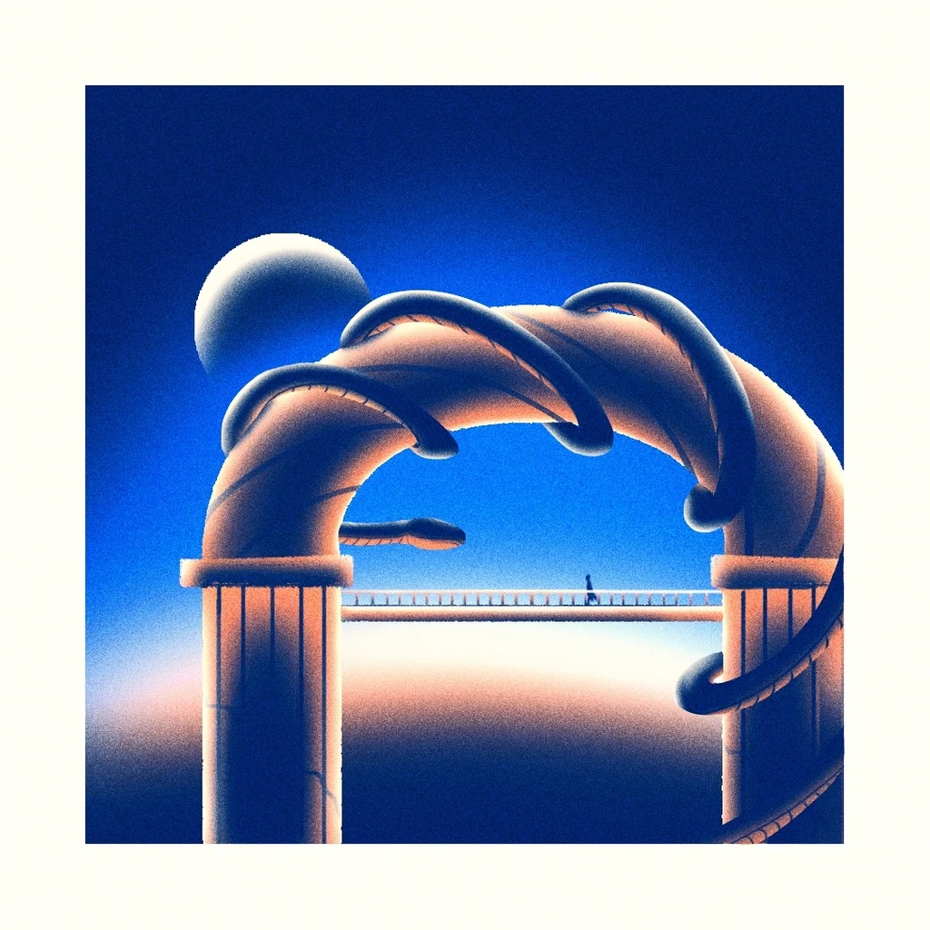 Image from the training dataset for the "Surrealscapes" model