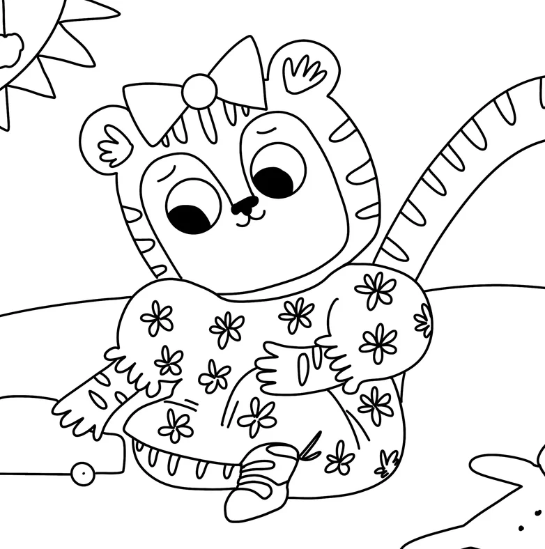 Image from the training dataset for the "Colouring Pages" model