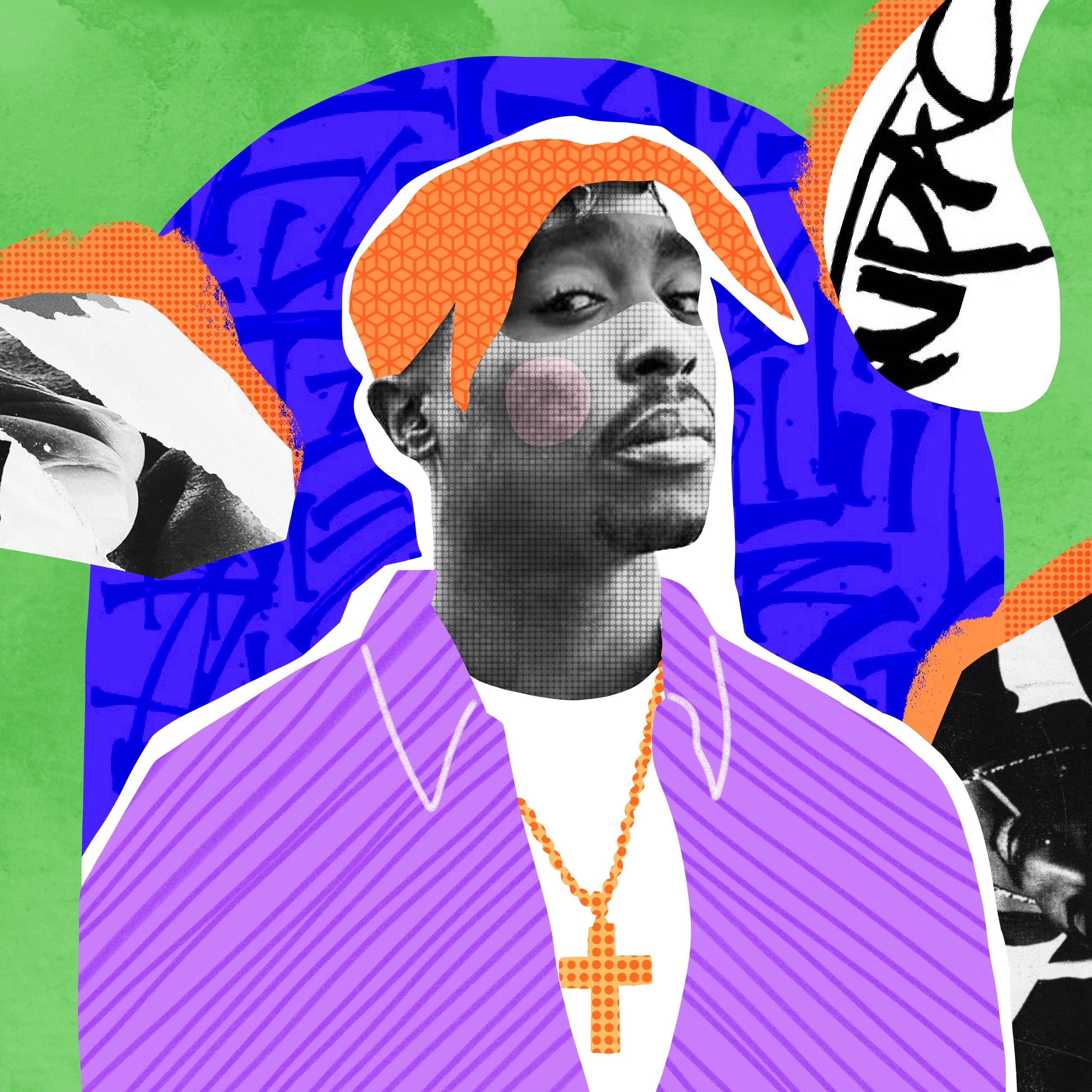 Image from the training dataset for the "Eclectic Collage" model