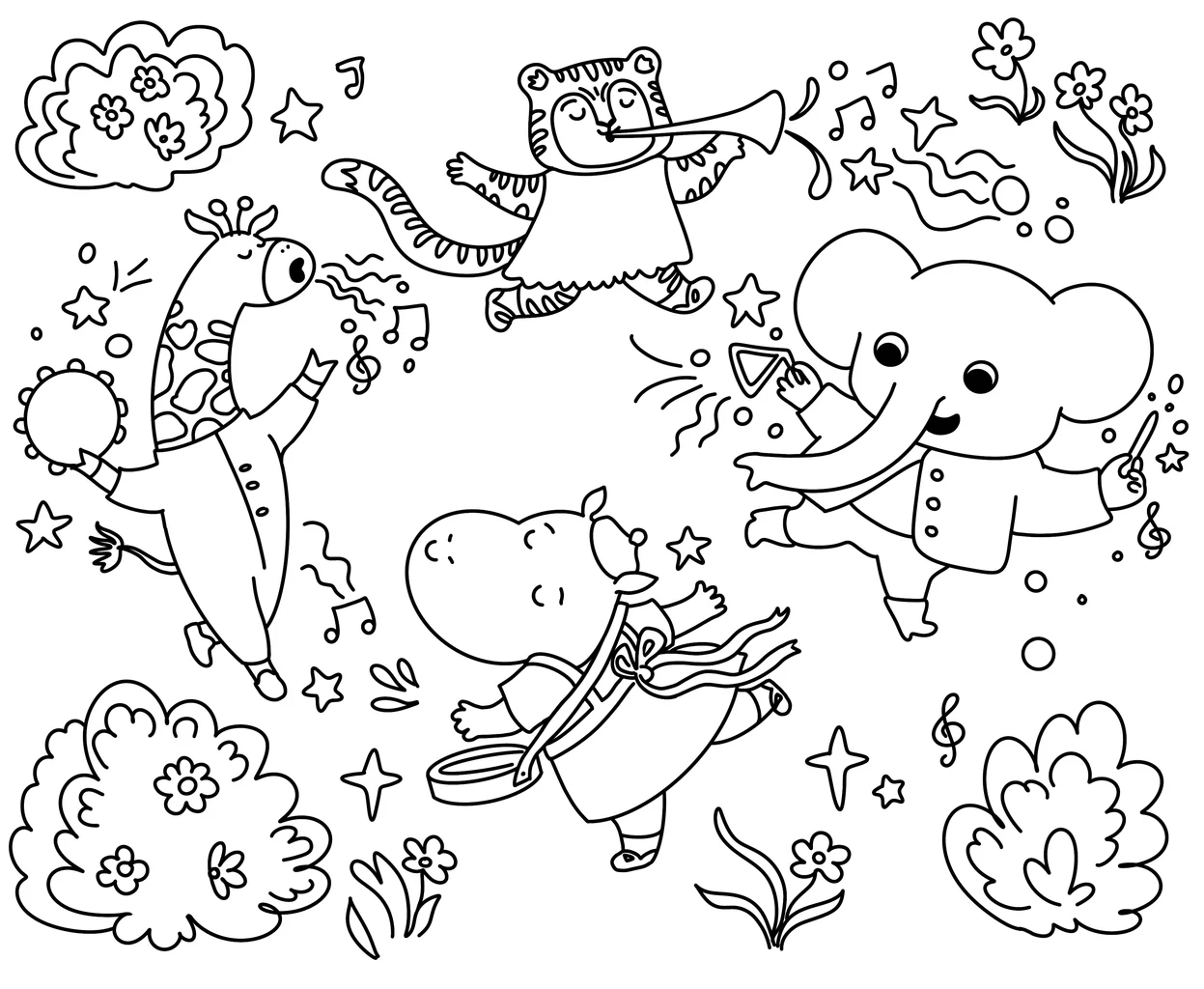 Image from the training dataset for the "Colouring Pages" model