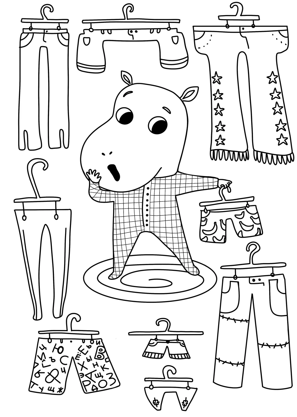 Image from the training dataset for the "Colouring Pages" model
