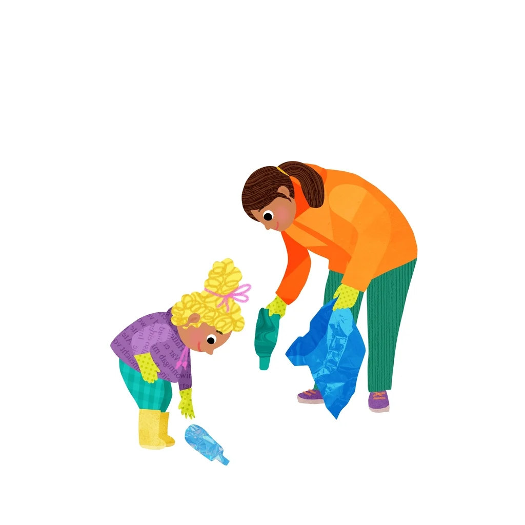 Image from the training dataset for the "Collage Whimsy" model