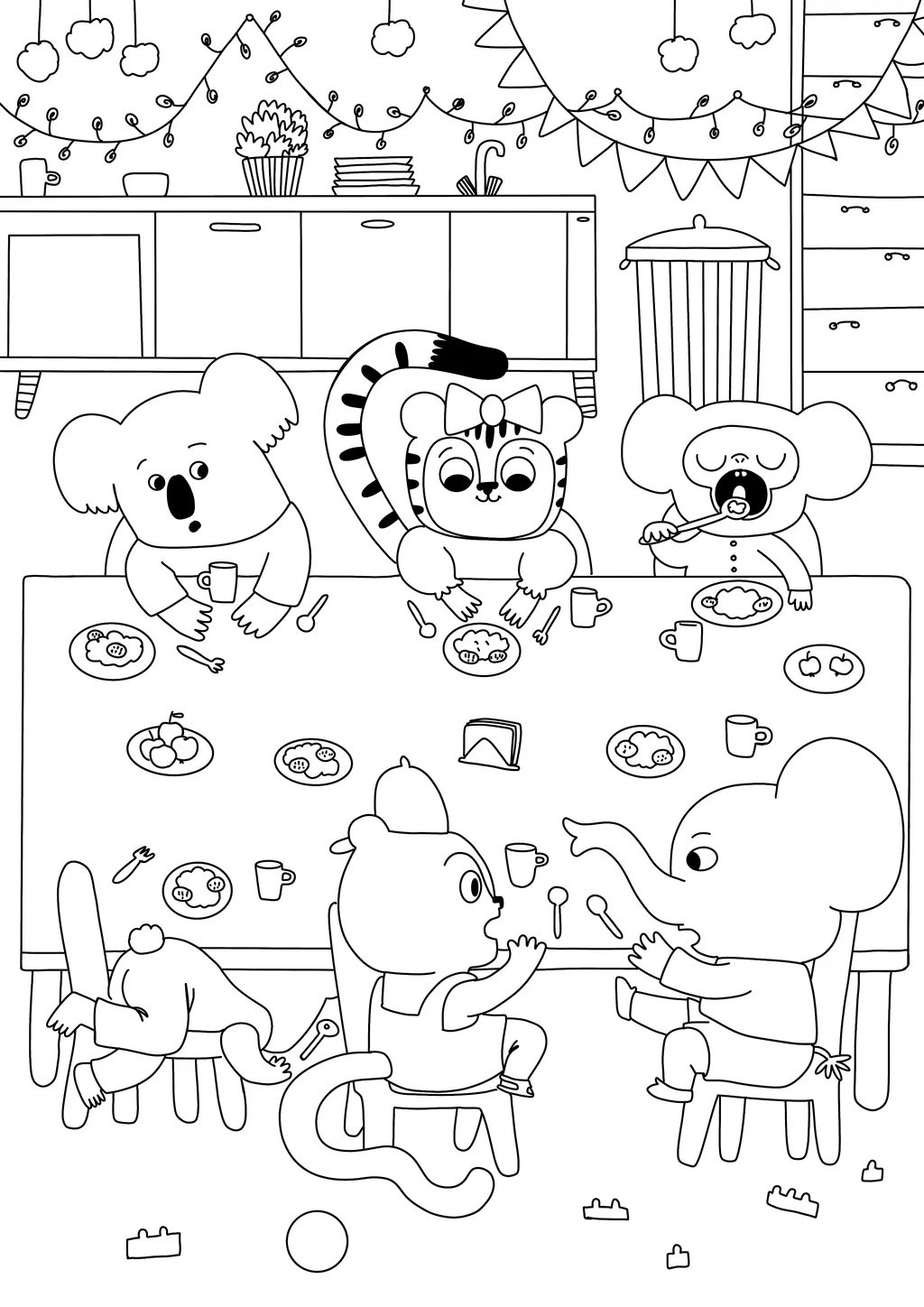 Image from the training dataset for the "Colouring Pages" model