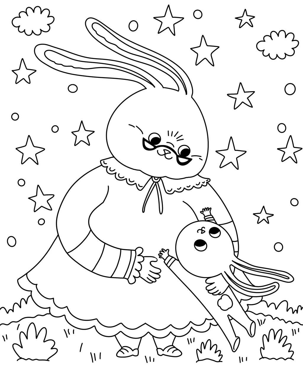 Image from the training dataset for the "Colouring Pages" model