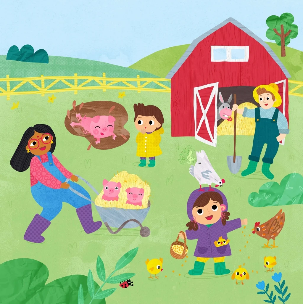 Image from the training dataset for the "Collage Whimsy" model