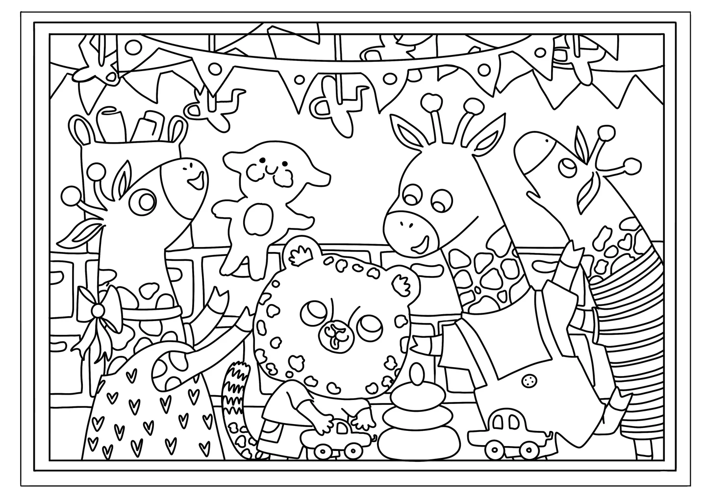 Image from the training dataset for the "Colouring Pages" model