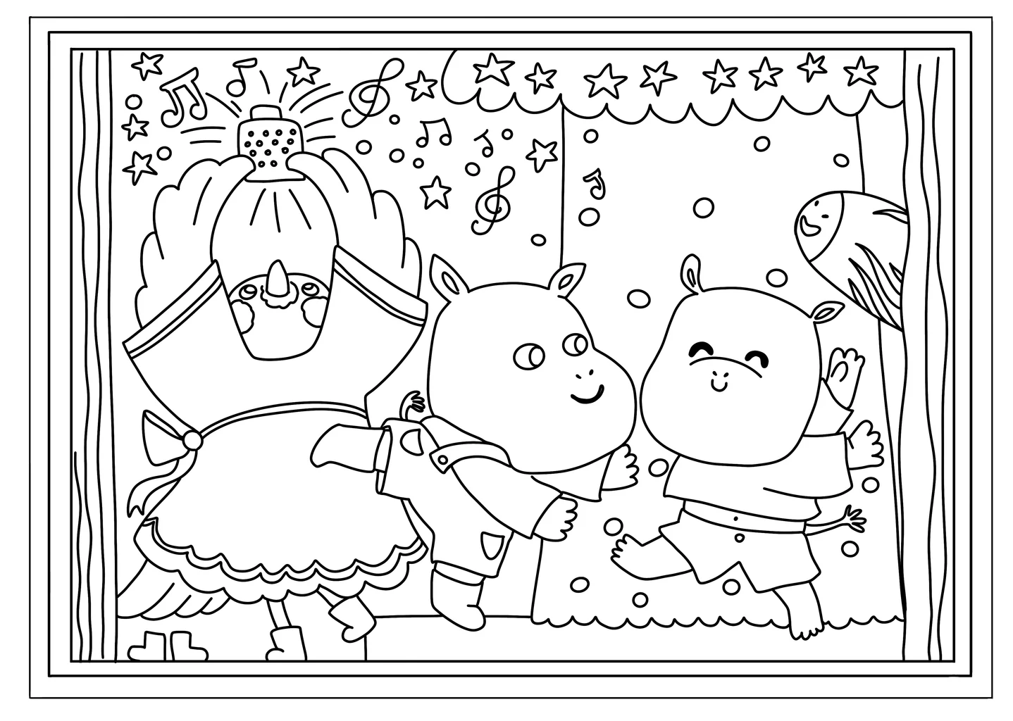 Image from the training dataset for the "Colouring Pages" model