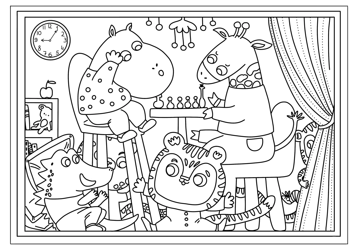 Image from the training dataset for the "Colouring Pages" model