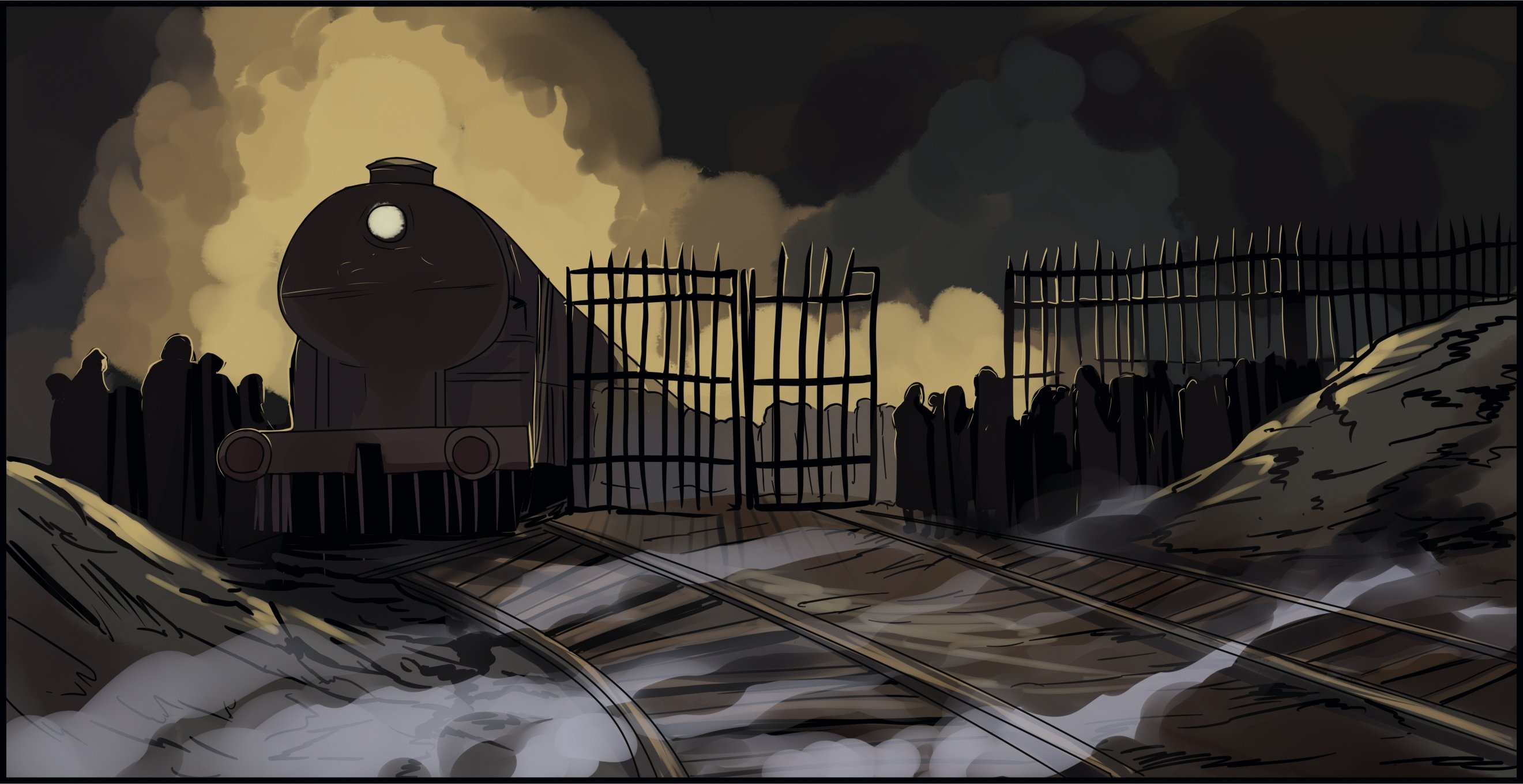 Image from the training dataset for the "Dark Comics" model