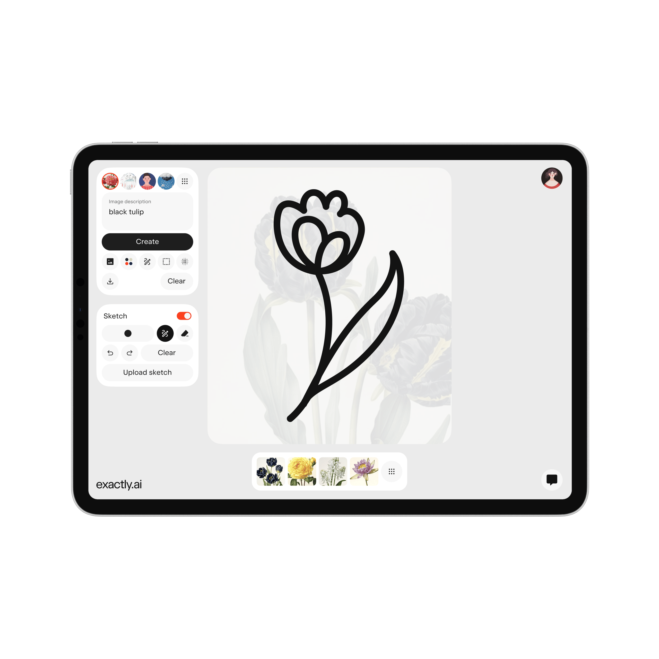 Create images with sketches