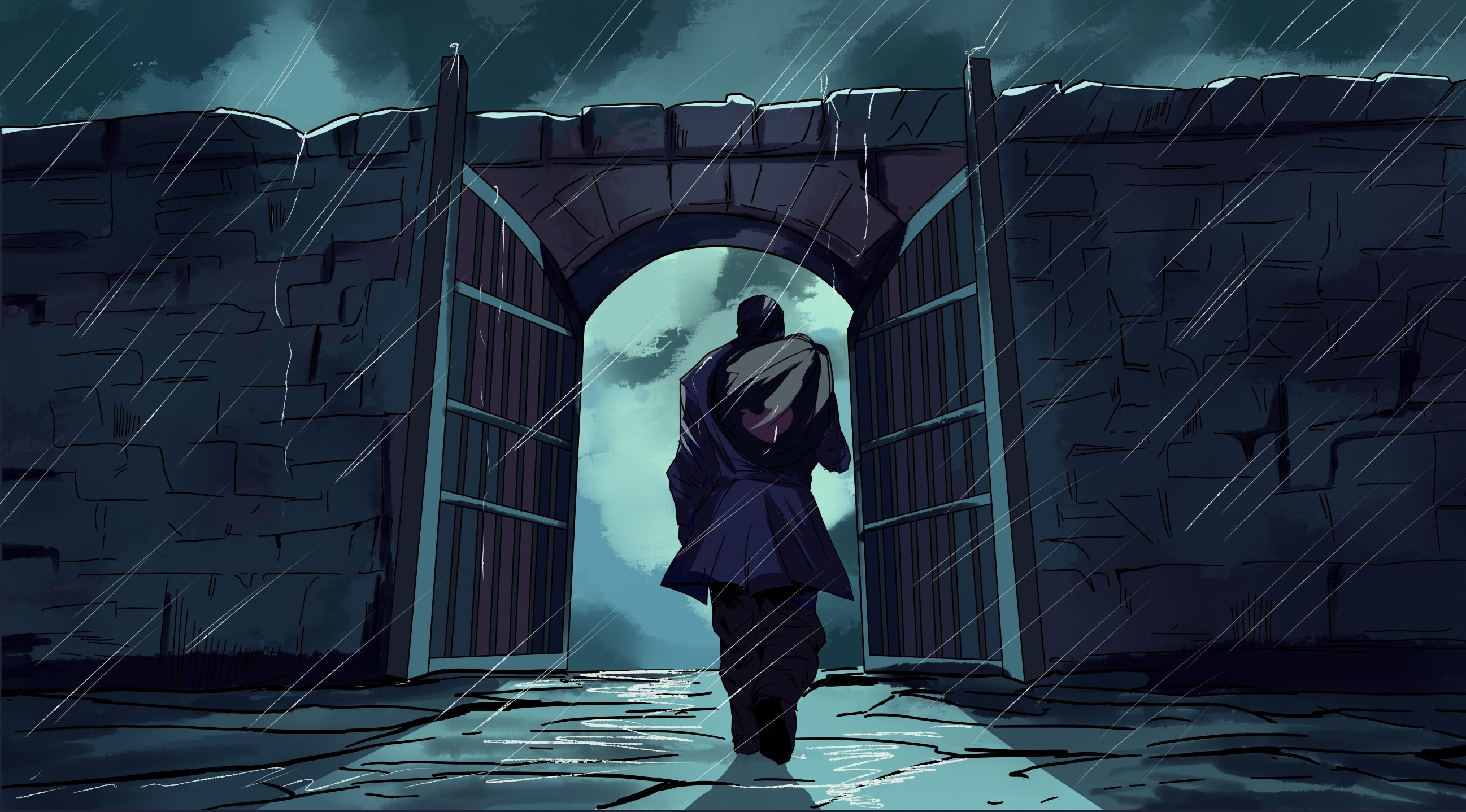 Image from the training dataset for the "Dark Comics" model