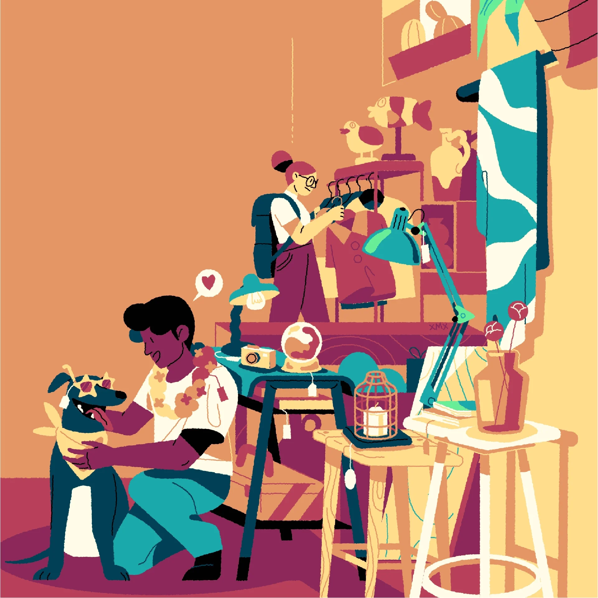 Image from the training dataset for the "Flat Colourful" model