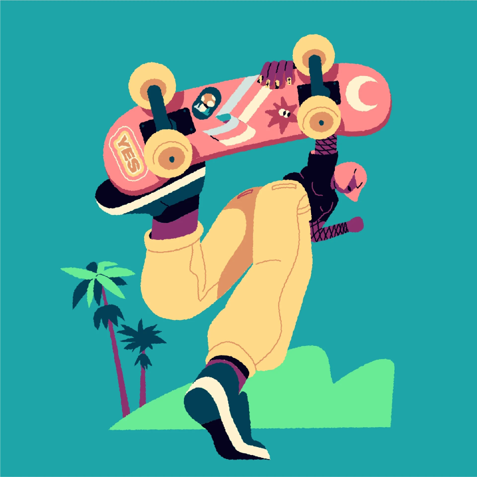 Image from the training dataset for the "Flat Colourful" model