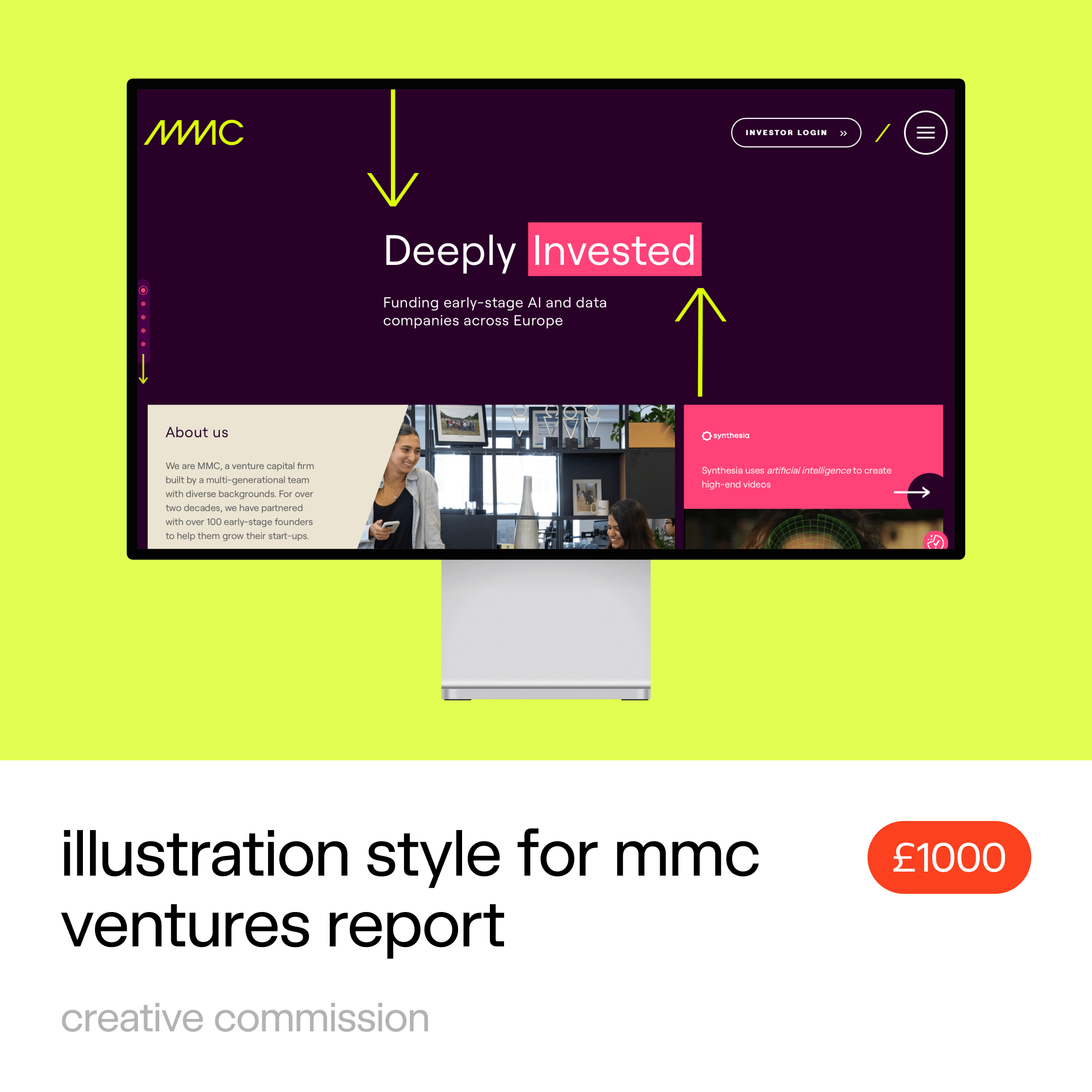 Creative commission: illustration style for MMC ventures report on ethical ai