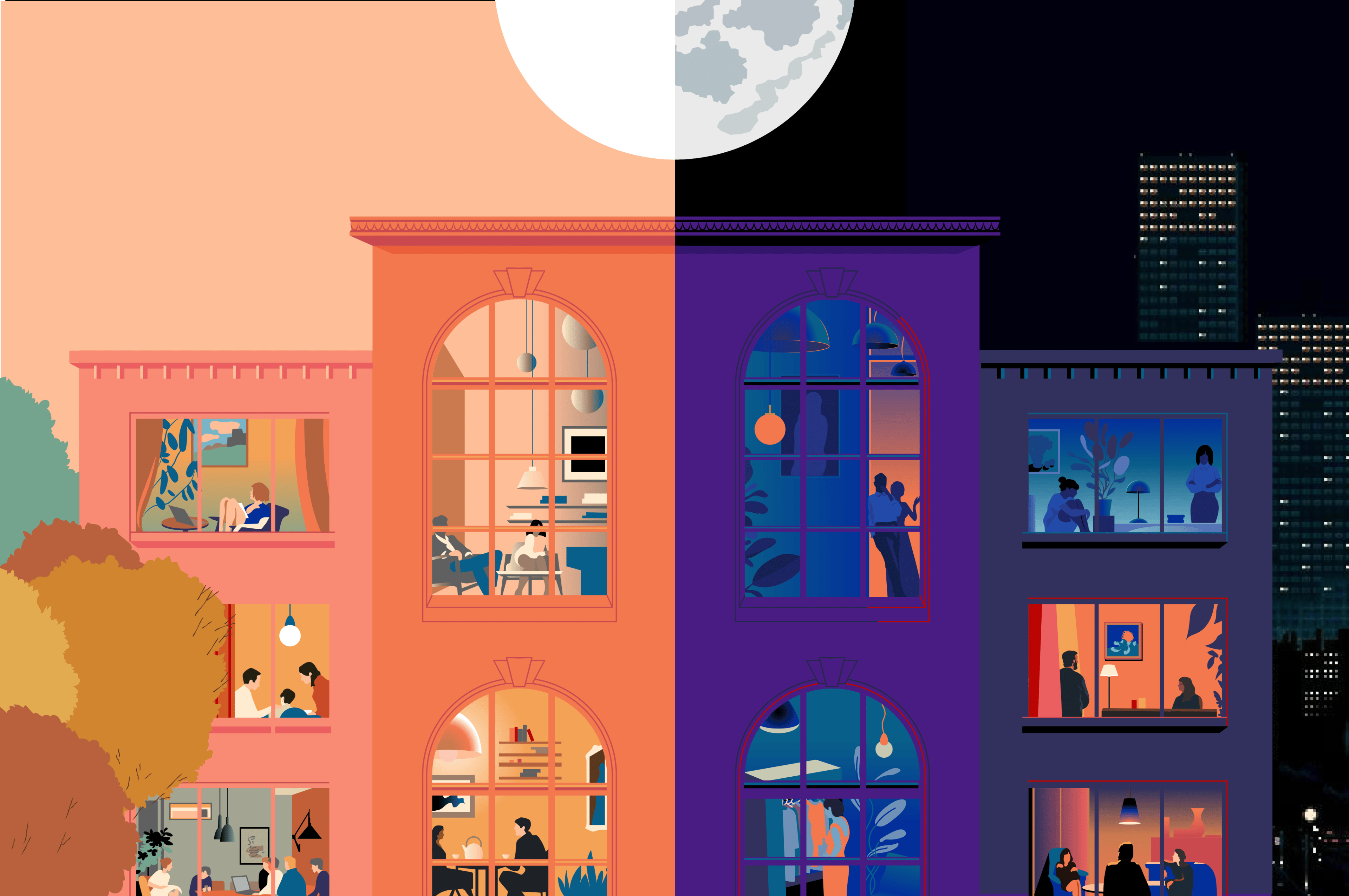 Magazine illustration by Anna Xenz created with exactly.ai