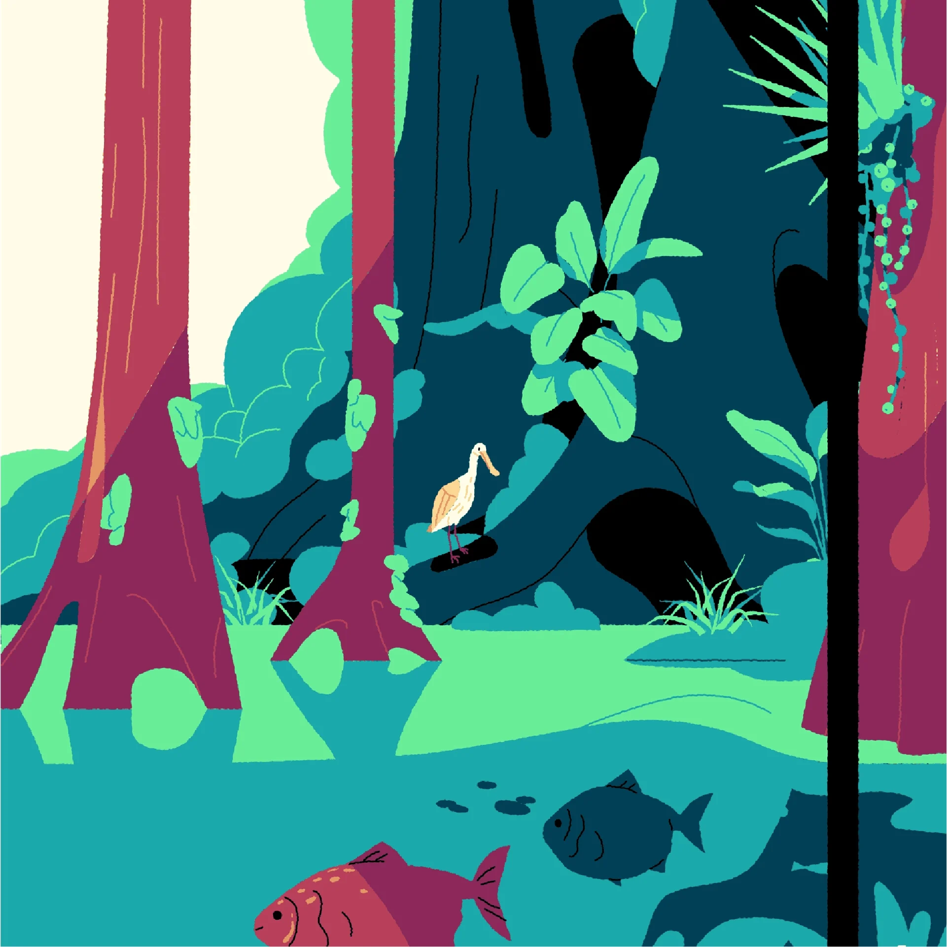 Image from the training dataset for the "Flat Colourful" model